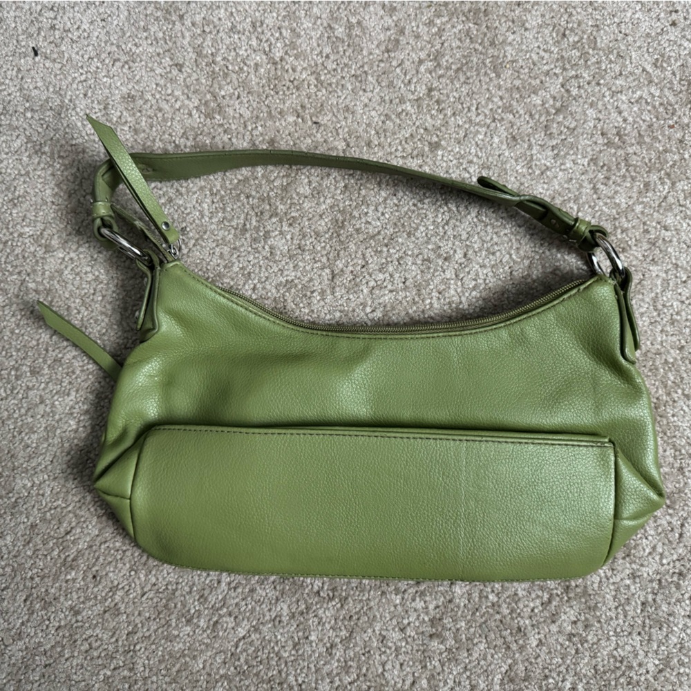 Elegant Ana Olive Green Shoulder Bag - Picture 2 of 3